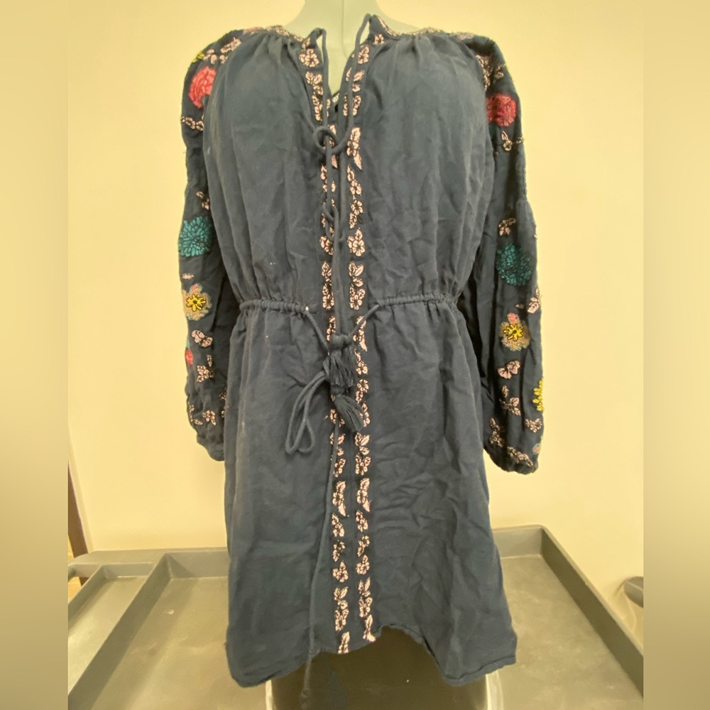 Women blue dress